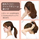 選べる2タイプ ポニーテール ウィッグ エクステ 部分ウィッグ つけ毛 簡単 バンス ワンタッチ ヘアアレンジ ウイッグ キッズ 子供 子ども 発表会 ブライダル ダンス wig 耐熱ウィッグ 「メルティスイート クリップポニー2type[wgt804]」 アクアドール ウェディング 結婚式 2