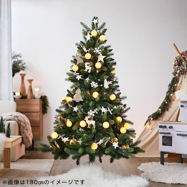 [ポイント10倍! 11/6 0:00-11/10 0:59] クリスマスツリー 120cm 木製オーナメント 天然木オーナメント クリスマスツリーセット オーナメントセット オーナメント コットンボール LEDライト LED ライト 飾り