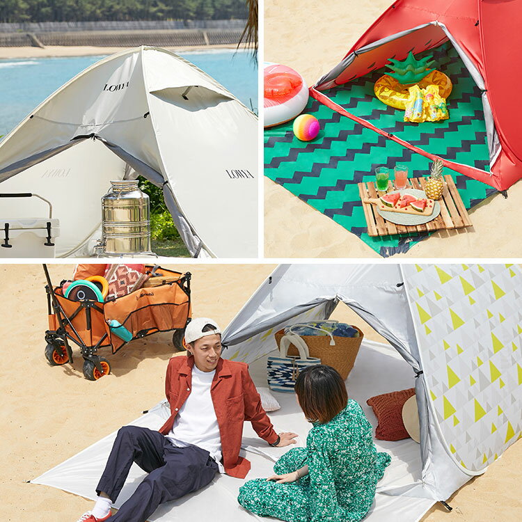 ポップアップテント ワンタッチテント テント ワンタッチ ポップアップ おしゃれ おうちテント ベランピング ベランダ 室内 庭 大人 フルクローズ ビーチテント キャンプ ピクニック villimetsa ヴィリメッツァ おすすめ 新生活通販格安セール情報 楽天 通販