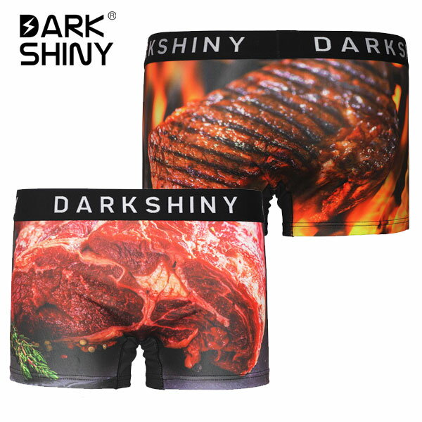 ＼父の日 ギフト2024／【DARK SHINY】ステーキ・STEAK / YLUN56 ダークシャイニー ユニセックス ボクサーパンツ【メール便送料無料】