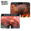 ＼父の日 ギフト2024／【DARK SHINY】ステーキ・STEAK / YLUN56 ダークシャイニー ユニセックス ボクサーパンツ【メール便送料無料】