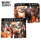 ＼父の日 ギフト2024／【DARK SHINY】DOG・ドッグ / YLUN57 ダークシャイニー ユニセックス ボクサーパンツ【メール便送料無料】