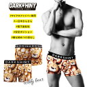 ＼父の日 ギフト2024／【DARK SHINY】TEDDY BEAR テディ ベア / YLMM01 ダークシャイニー メンズ ボクサーパンツ / 男性 下着【メール便送料無料】