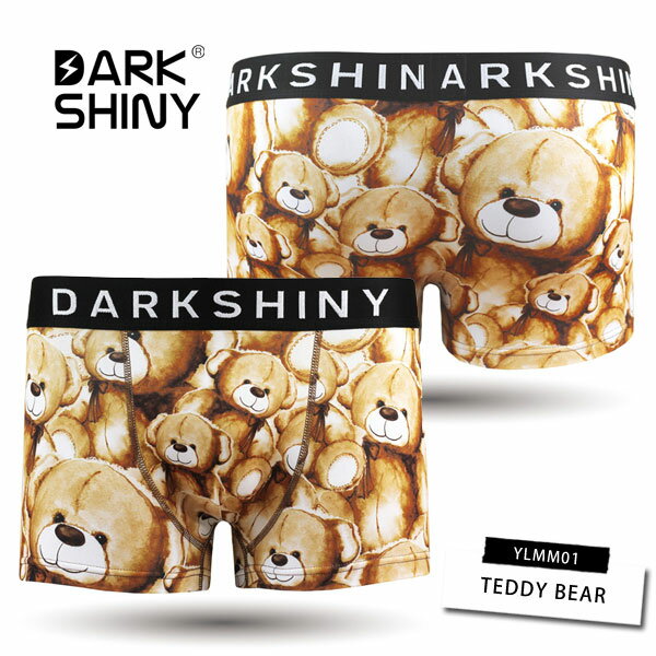 【DARK SHINY/ダークシャイニー】TEDDY BEAR・テディベア / YLMM01 / メンズ ボクサーパンツ【取り寄せ】メール便選択で送料無料