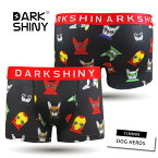 ＼父の日 ギフト2024／【DARK SHINY/ダークシャイニー】DOG HEROS・ドッグヒーローズ / YLMM08 / メンズ ボクサーパンツ【メール便送料無料】