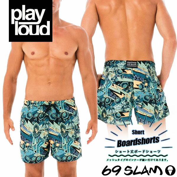 【69SLAM】BALI PENDET / SEBBET-PM ロックスラム メンズ 水着 スイムウェア ショート丈【送料無料】