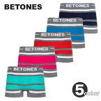 【残りわずか】【BETONES】選べる5カラー♪ BREATH WHITE・ブレス / ビトーンズ メンズ ボクサーパンツ ボーダ【メール便送料無料】