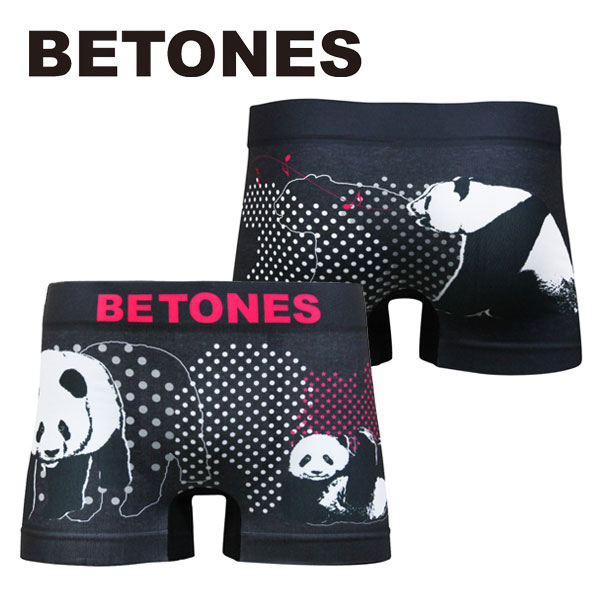 【BETONES】ANIMAL4 パンダ ビトーンズ メンズ ボクサーパンツ【2点以上ご購入でメール便送料無料】