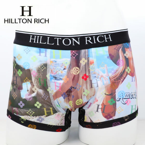 【HILLTON RICH】【6周年記念モデル】AMERICANA / HR-045 ヒルトンリッチ メンズ ボクサーパンツ ローライズ【メール便選択で送料無料】