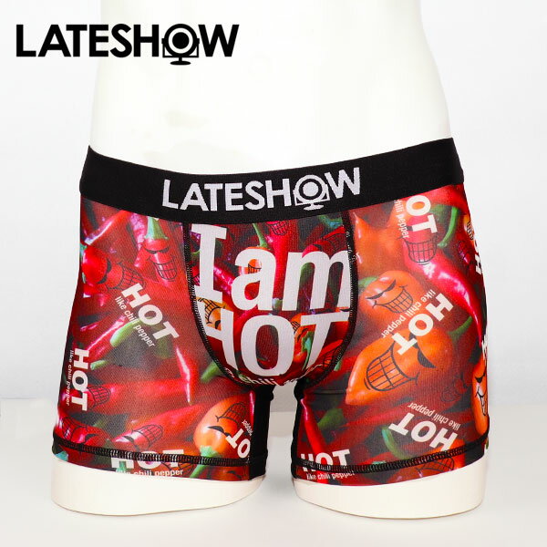 【LATESHOW】I'M TOO HOT /レイトショー メンズ ボクサーパンツ 2点以上で送料無料【メール便可】【ハロウィン ギフト】