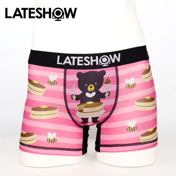 【LATESHOW】BEAR BEE & PANCAKE / 14282900 レイトショー メンズ ボクサー パンツ 【2点以上で送料無料】【メール便可】【ハロウィン ギフト】