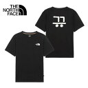 \スーパー SALE 限定クーポン/【THE NORTH FACE】ザ ノースフェイス ハングル 半袖 Tシャツ NT7UR60E メンズ レディース ユニセックス【JET_BLACK】(韓国 / KOREA ライセンス)【予約商品】【メール便送料無料】