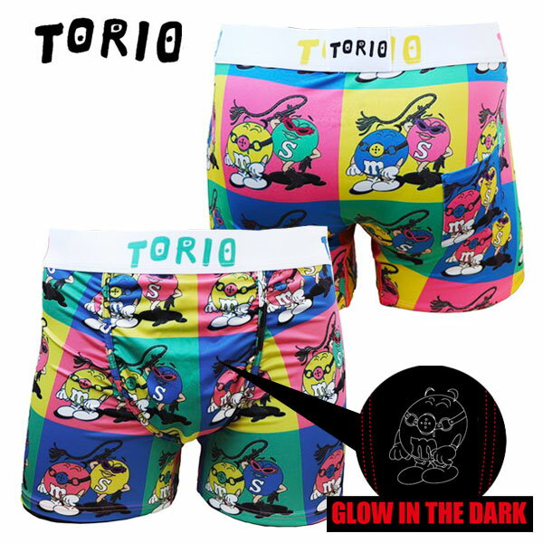 トリオ パンツ メンズ ＼父の日 ギフト2024／【再入荷】【TORIO】S＆M / 2201017 トリオ 暗闇で光る メンズ ボクサーパンツ 男性 下着【メール便送料無料】