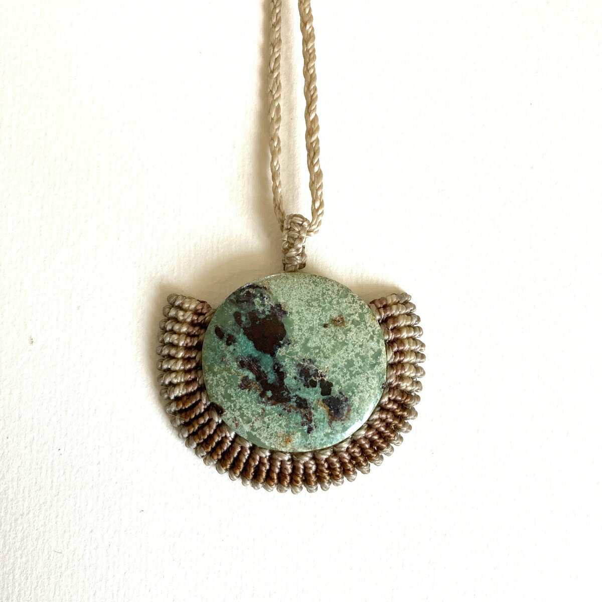 Rakuten - メキシカンターコイズパターンペンダント