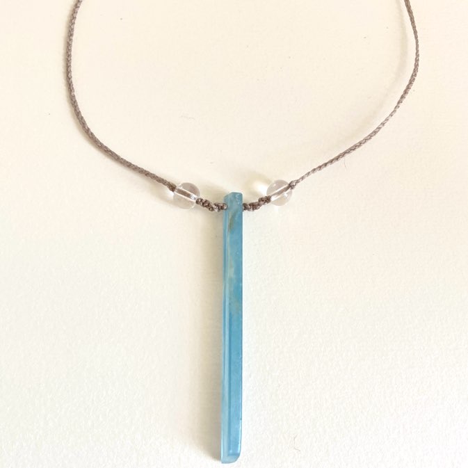 レムリアンアクアチンブルーカルサイトペンダント　ブルーカルサイト カルサイト calcite