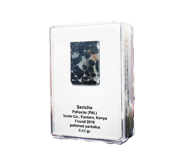 1点物 隕石 セリコパラサイト サイズ-24.8mm×24.8mm 重さ-7.62g Pallasite...