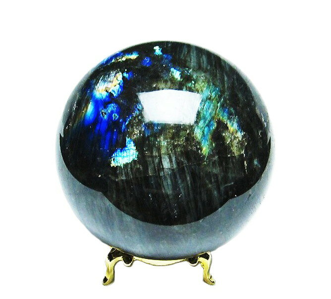 1点物 丸玉 ラブラドライト サイズ-81mm 重さ-738g 1点物 現物売り 天然石...