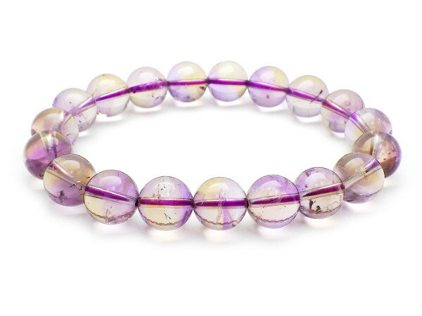ブレスレット アメトリン 10.0mm 高品質ランク-AAA 丸玉 ハンドメイド アクセサリー パワーストーン