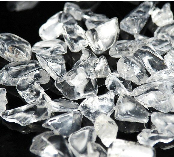サービス品 水晶 さざれ 100g 3x6mm 小 パワーストーン 浄化 さざれ 水晶 さざれ石 ロッククリスタル Crystal