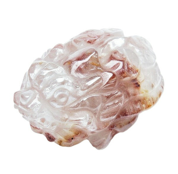 1点物 ヒマラヤ水晶 龍亀彫刻置物 76×53×35 189g 天然石 彫刻 置物 風水 ...