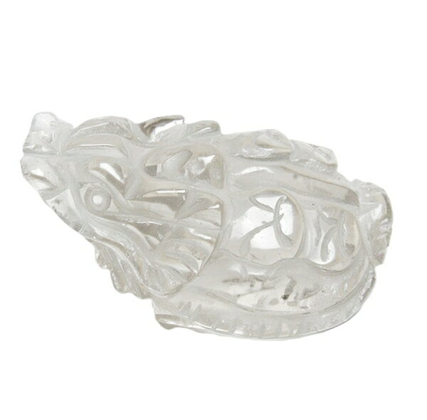 1点物 ヒマラヤ水晶 龍亀彫刻置物 68×45×27 98g 天然石 彫刻 置物 風水 開...