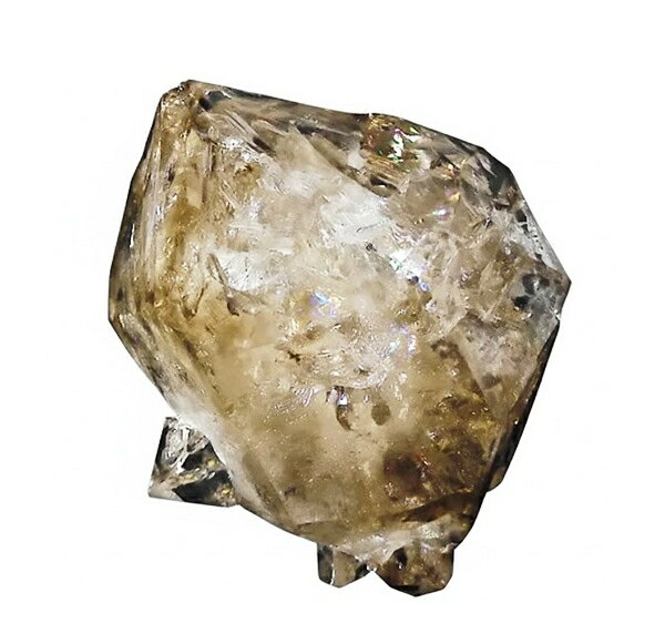 1点物 ニューヨーク産 レインボー入り ハーキマーダイヤモンド原石 430g 1...