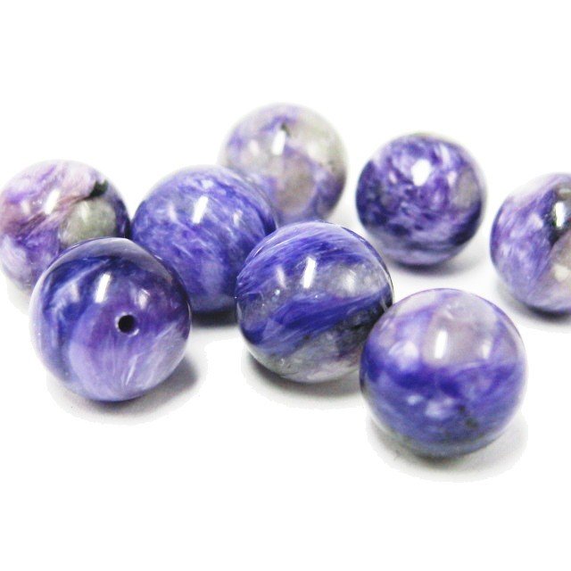 天然石ビーズ チャロアイト AA 10.0ミリ玉 1粒売り