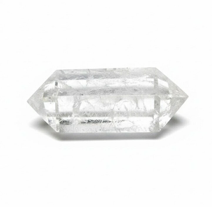 1点物 レインボー入り ヒマラヤ水晶ダブルポイント 95g 六角柱 浄化用パワ...