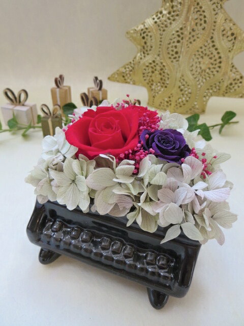 【プリザーブドフラワー】　ピアノ　ギフト　プレゼント　 発表会　お祝い　お誕生日　結婚祝い　母の日　 ...