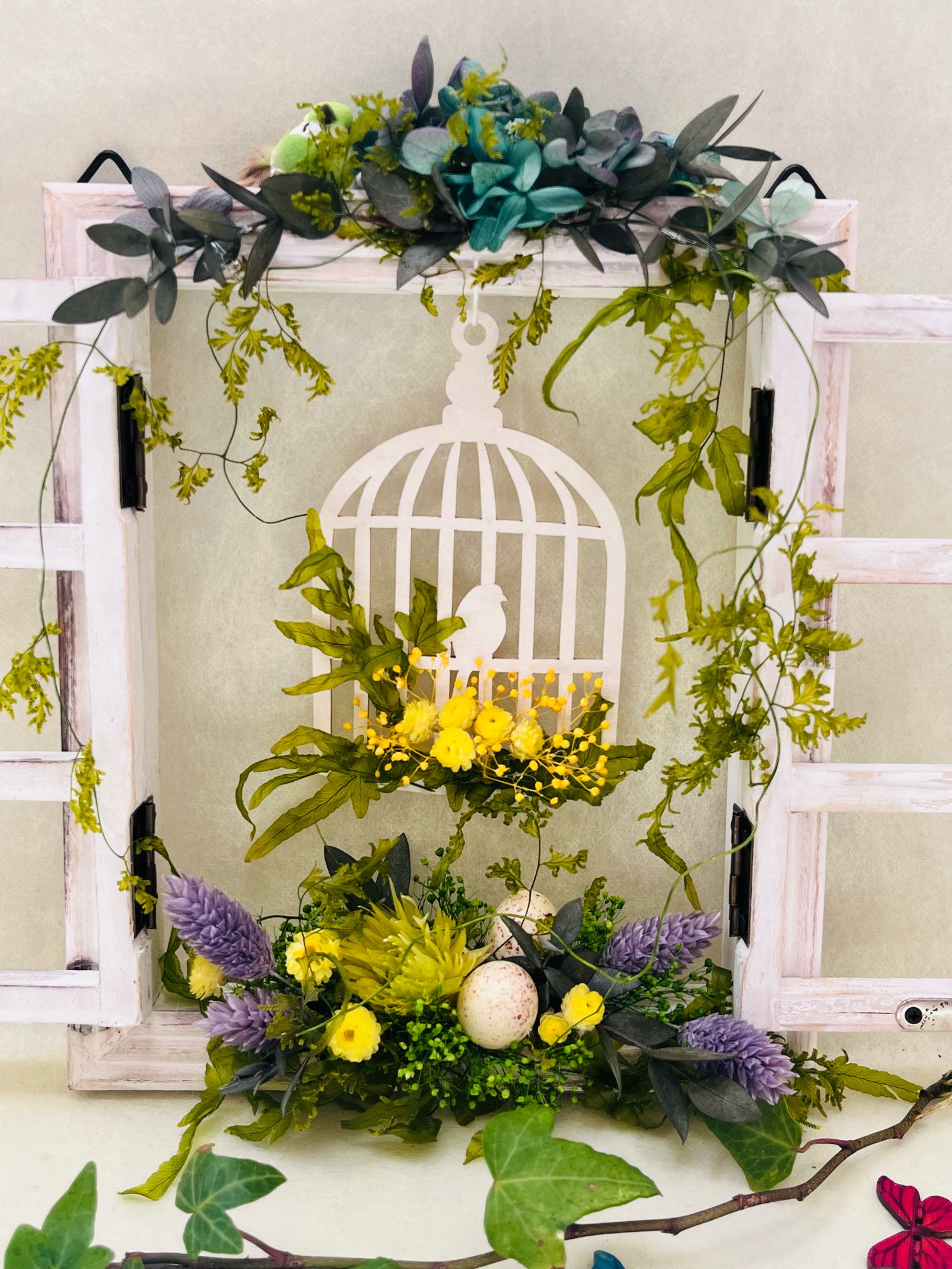 【プリザーブドフラワー】ウォールデコレーション　結婚祝い　お誕生日　母の日　お礼　お見舞い　卒業　退 ...