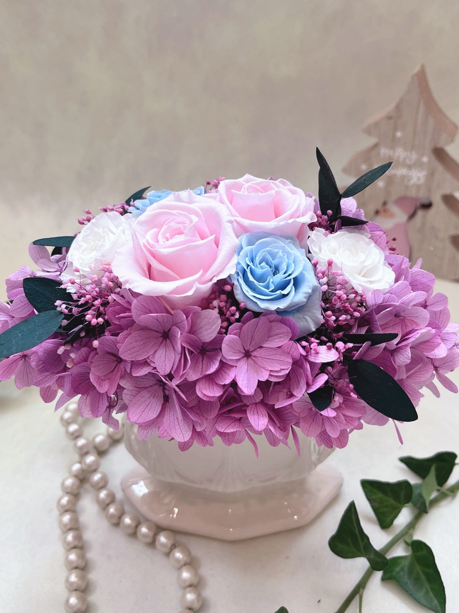 【プリザーブドフラワー】ギフト　プレゼント　お祝い　結婚祝い　お誕生日　母の日　お礼　お見舞い　..