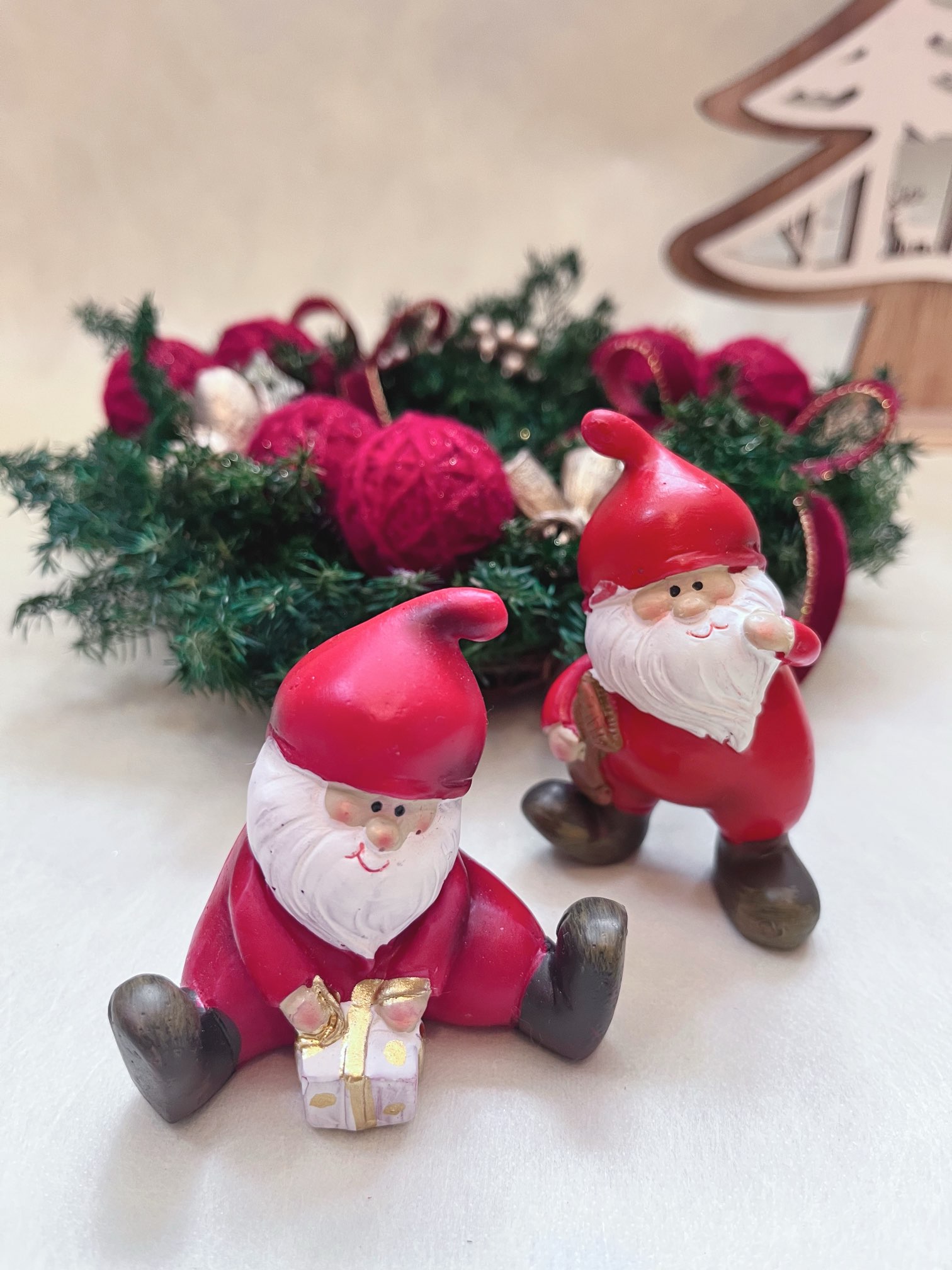 【クリスマス】クリスマス雑貨　サンタクロース　オブジェ　オーナメント　ギフト　ツリー飾りのサムネイル