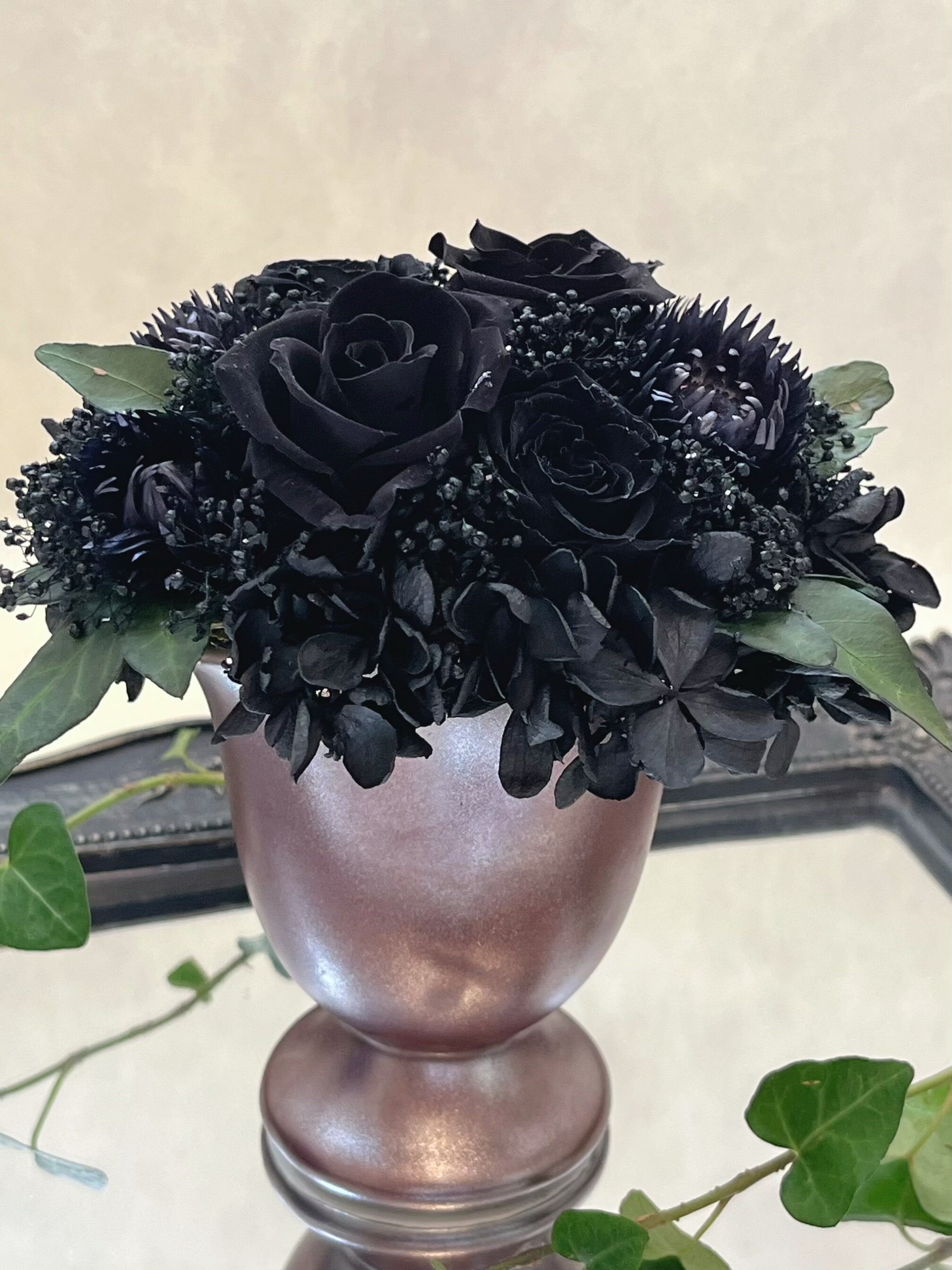 黒いプリザーブドフラワー アレンジメント 楽天市場】黒 ブラック（プリザーブドフラワー｜花・観葉植物）：花