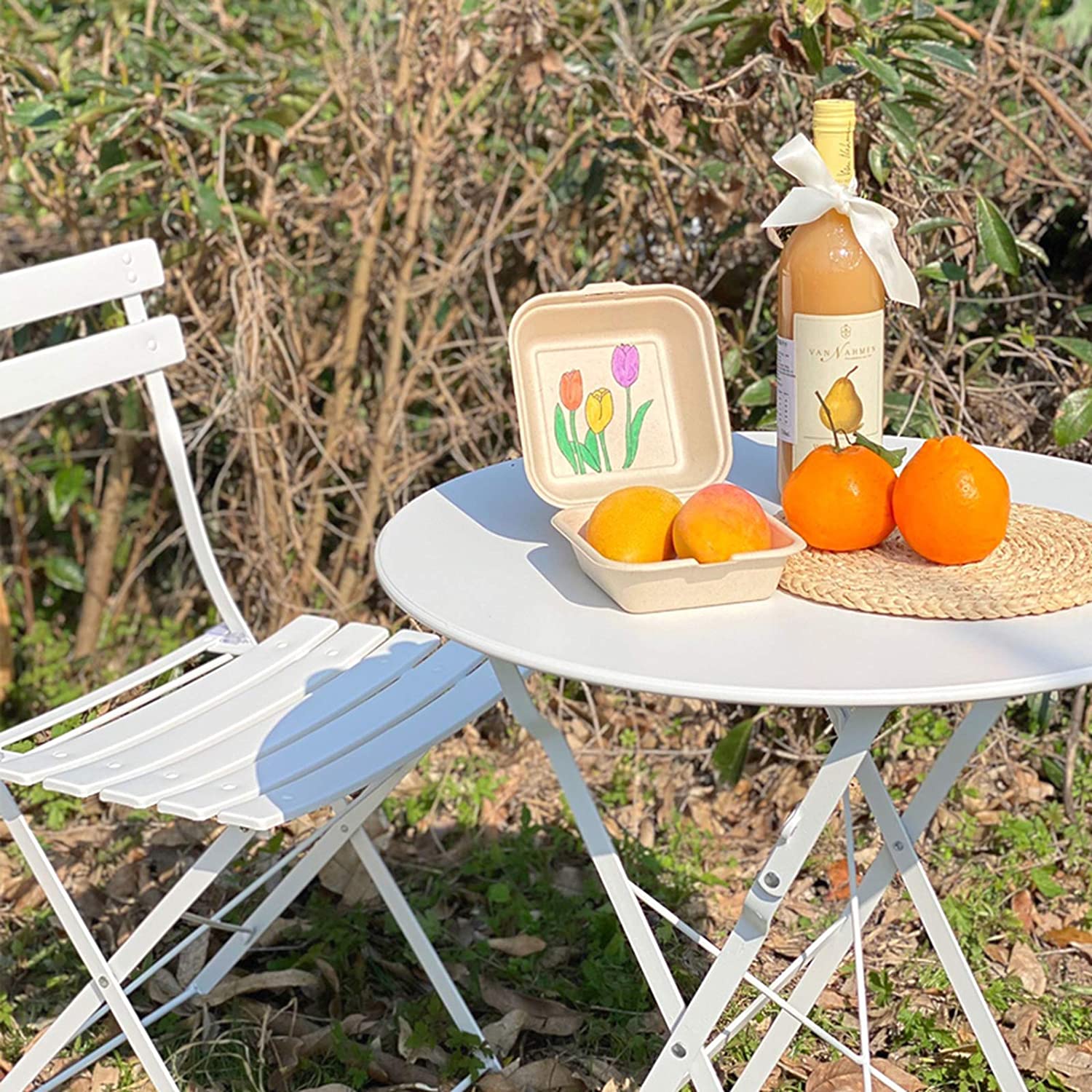 【10%OFFクーポン&エントリーで最大P10倍】テーブルセット 3点セット 2人掛け スチール 丸テーブル 椅子 ホワイト ヴィンテージデザイン 折りたたみ式 コンパクト収納 おしゃれ 食卓 食卓セット 一人暮らし 北欧 新生活応援 LVYUAN(リョクエン)通販格安セール情報 楽天 通販