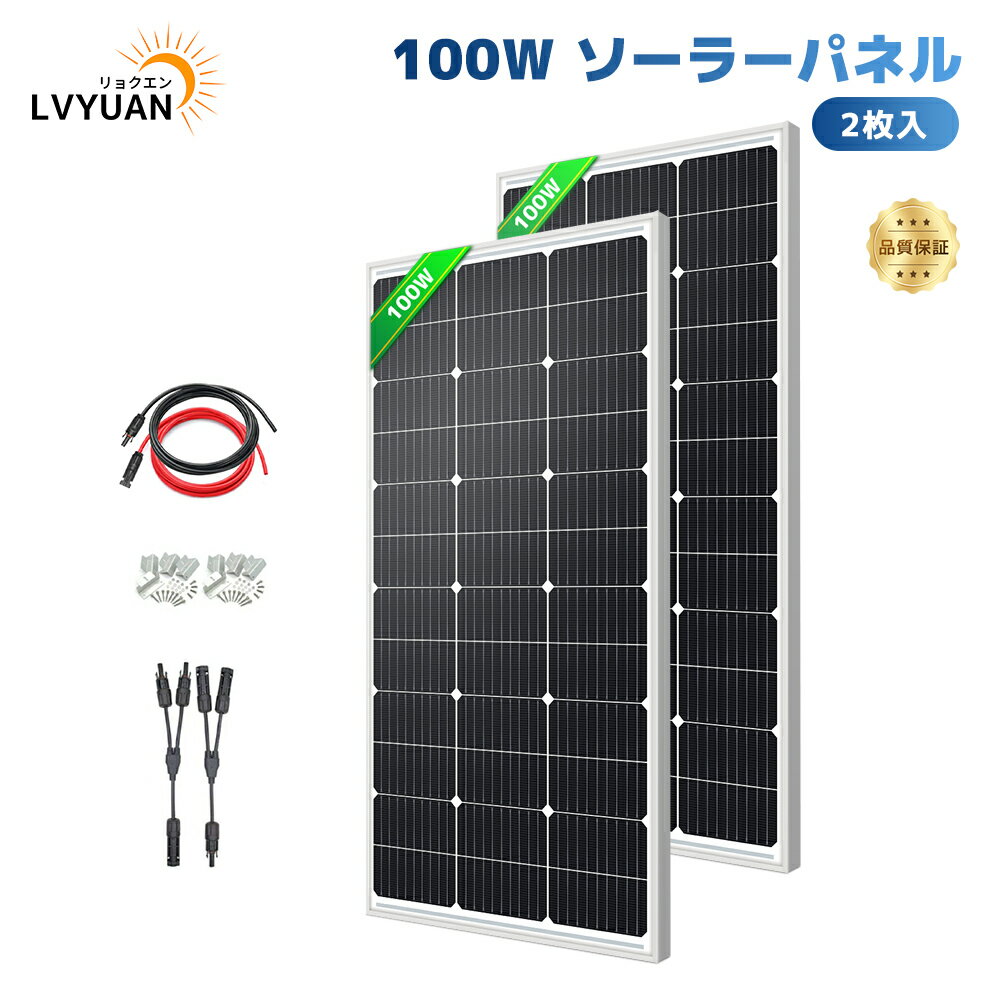 LVYUAN LVYUAN 200W PERC ǽ ñ뾽 顼ѥͥ 巿  100W2 ȯťå: 2 ۸ѥͥ 100W顼ѥͥ + 10m顼֥5m ֡5m +顼 ѥͥ Z ֥饱å 2å+ Y ͥ 12v ʥͥ륮