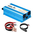【クーポンで9598円~!7/26まで】LVYUAN(リョクエン)インバーター 24V 定格 800W/1000W 瞬間最大 1600W/2000W 純正弦波 DC 24V(直流) AC100V(交流) 変換 ACコンセント×2/USBソケット×2 カーインバーター太陽光発電 地震 防災用品 自動車 船 キャンピングカー 用品