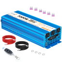 【10%OFFクーポン!5/17限定】LVYUAN(リョクエン)インバーター 正弦波 12V 100V 3000W 最大6000W DC AC 50HZ/60H...