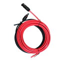 LVYUAN (リョクエン) 5m 4mm2 ソーラーパネル用MC4延長ケーブル 軟銅線 公称断面積: 11AWG / 4mm2 最大許容電流: 30A 最大定格電圧: 1000V 防水防塵レベル: IP67 定格温度: -40~+90℃ 耐用年数: >25年耐候性 ドイツTUV/SUD/IEC/EN認証済