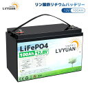 LVYUAN(リョクエン) リン酸鉄リチウムバッテリー12V 100AH 1280Wh 120AのBMS LiFePO4（リン酸鉄リチウム）電池 10年間の耐久性を備え車中泊、RV、キャンピングカー 、ソーラー、トローリングモーターに適用