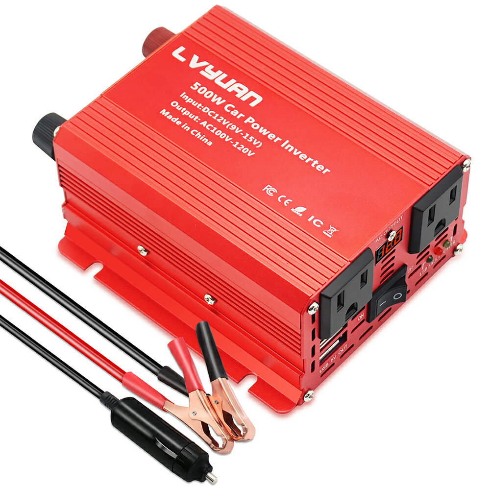 LVYUANۡ30̵򴹡ۥС 12V 100V 500W åȡå³ DCAC  󥻥 USB2 LVYUANʥ祯2022ǯǥ