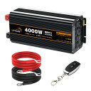 【クーポンで31198円!7/30限定】12V 4000W 修正波インバーター 50HZ/60HZ切替 定格出力 4000W 瞬間最大出力(1S)8000W D...