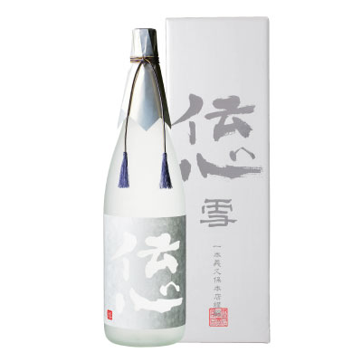 伝心純米 「雪」1．8L*【父の日】【清酒】＜ 日本酒 御中元 ギフト プレゼント Gift 贈答品 内祝い お返し お酒 日本酒 1800 一升瓶 中元 夏ギフト 酒＞