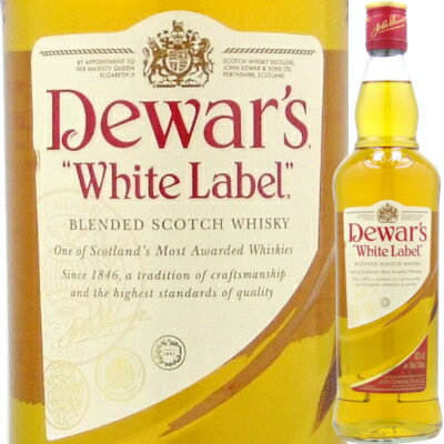 201108 商品名 デュワーズ　ホワイトラベル　700ml Dewar's White Label 商品説明 スパイシーでマイルドな味わいは、 ブレンデッド・スコッチの一典型。 モルト含有率も高く、スタンダード品の特級酒といえる。 　　　 種　類 ブレンデッドウイスキー アルコール度数 40度 産地・メーカー スコットランド　