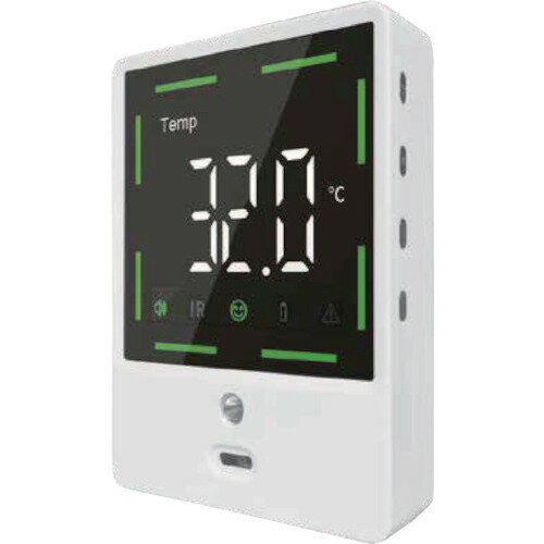 【在庫売り切り】非接触式温度計 アトレ 1秒測定 自動測定 自動アラーム 簡単取付 電池式