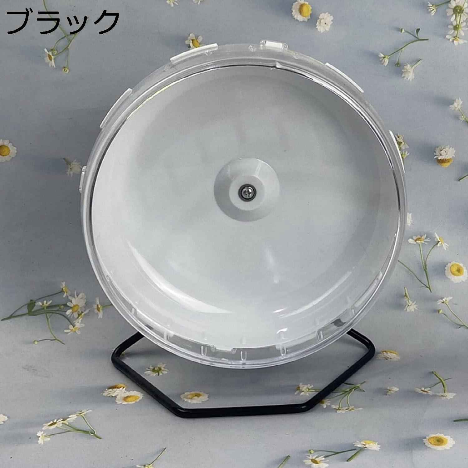 大森麗萱の【全店通用25％OFFクーポン】ハムスター 回し車 21cm スタンド付き 静音タイプ 取付簡単 走りやすい 運動不足解消 ストレス解消 ランニング サイレントホイル おもちゃ 小動物 ペット用品 ケージアクセサリー｜アングル2