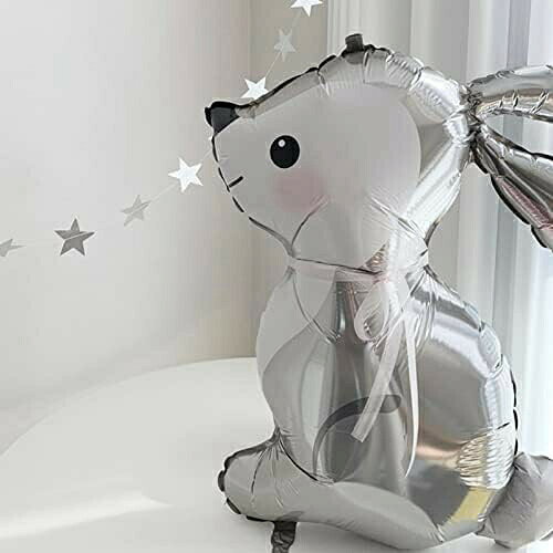 【全店通用25%OFFクーポン】パーティーアニマルバルーン | Big Bunny Balloons フォイル ウサギの形をしたアニマル バルーン | 誕生日や結婚式の装飾バルーン、パーティーの装飾用品 [3]