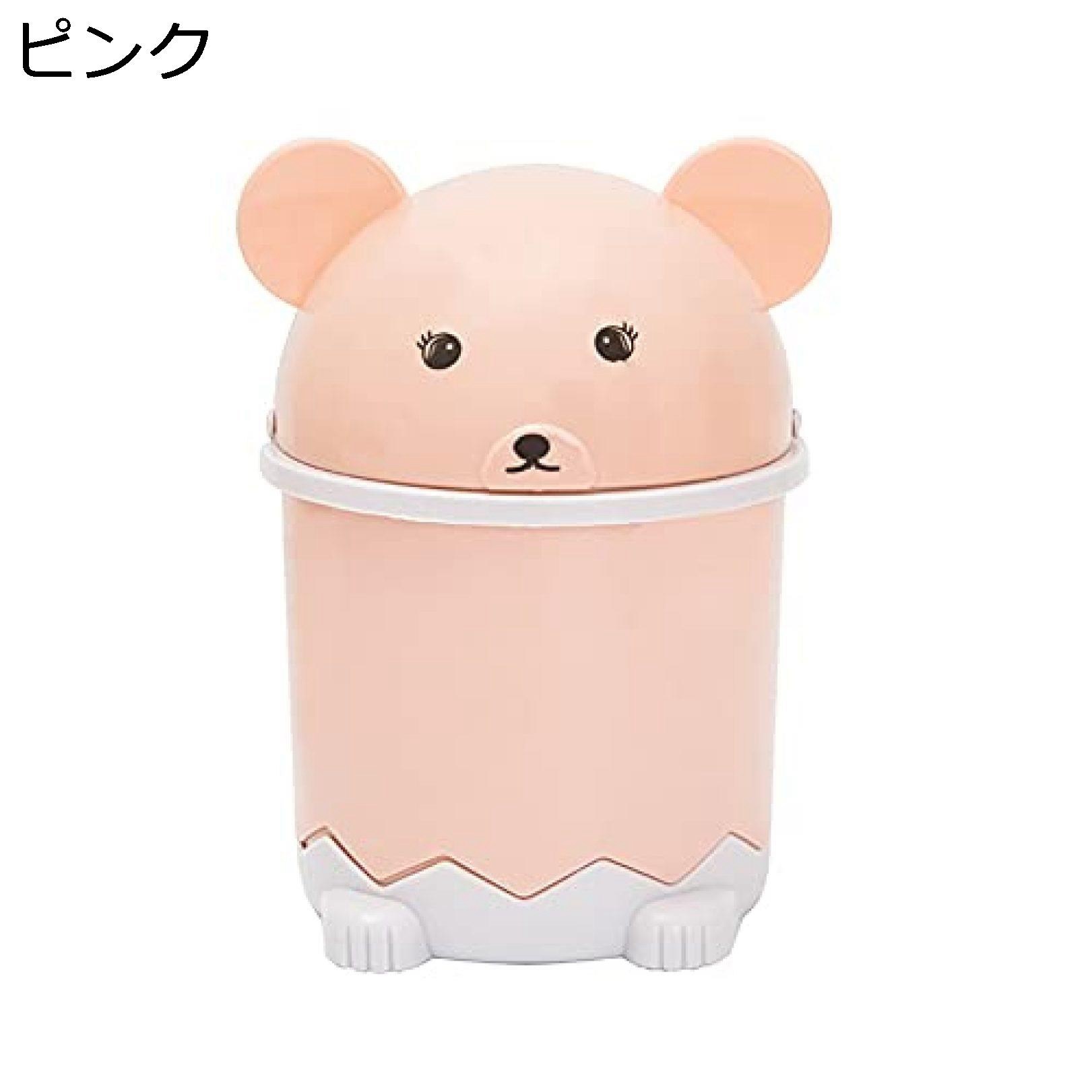 大森麗萱の【20%OFFクーポン】ゴミ箱 ごみ箱 家庭用 寝室 リビング キッチン トイレ通用 簡易ゴミ箱 テーブルの上のゴミ箱 ふた付き かわいい｜アングル3