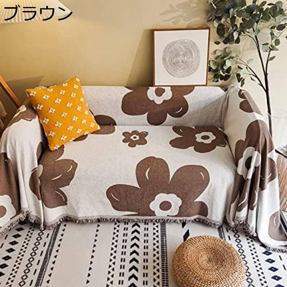 マルチカバー キルト オレンジ 180*300cm 北欧 キルティング 生地 綿100% コットン 中綿入り 洗える ウォッシャブル 洗濯可 おしゃれ 静電気防止 ベッドカバー ソファカバー スロー 130*180cm こたつ掛け布団 マルチカバー カバー ラ