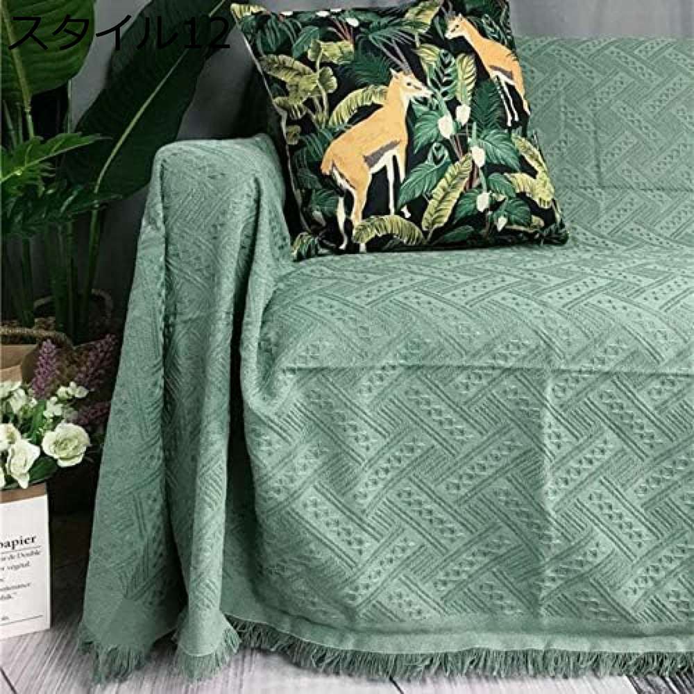 マルチカバー 北欧 マルチカバー ソファー ソファーカバー マルチカバー 長方形 正方形 ソファー マルチカバー マルチカバー フリンジ マルチカバー 180*180cm 白色 マルチクロス 大判 スタイル おしゃれ インテリア 無地 西海岸 北欧 両面使える [3]