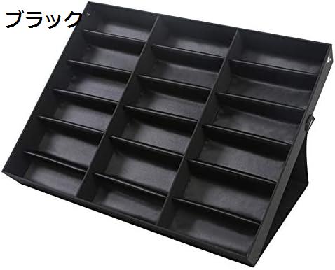 18グリッド眼鏡収納ボックス大きなサングラスのディスプレイケース眼鏡眼鏡に最適